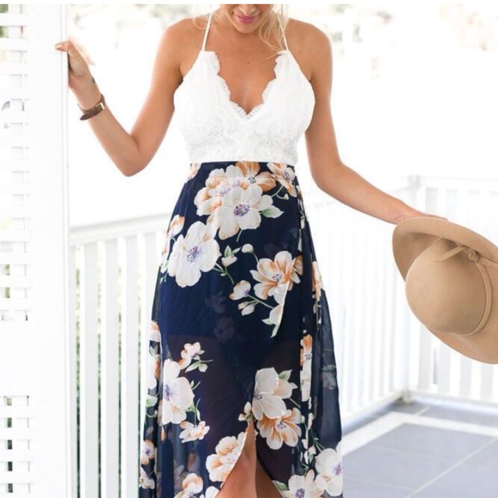 NWOT Milk and Choco Kendra Lace Floral Dress